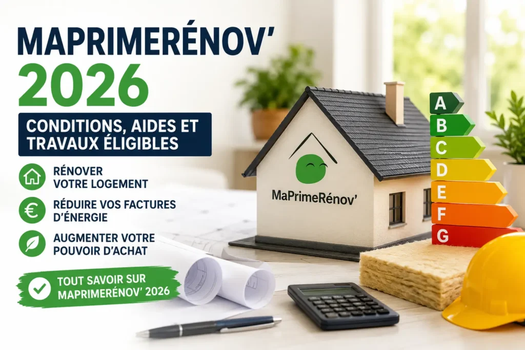 MaPrimeRénov 2026 pour financer des travaux de rénovation énergétique