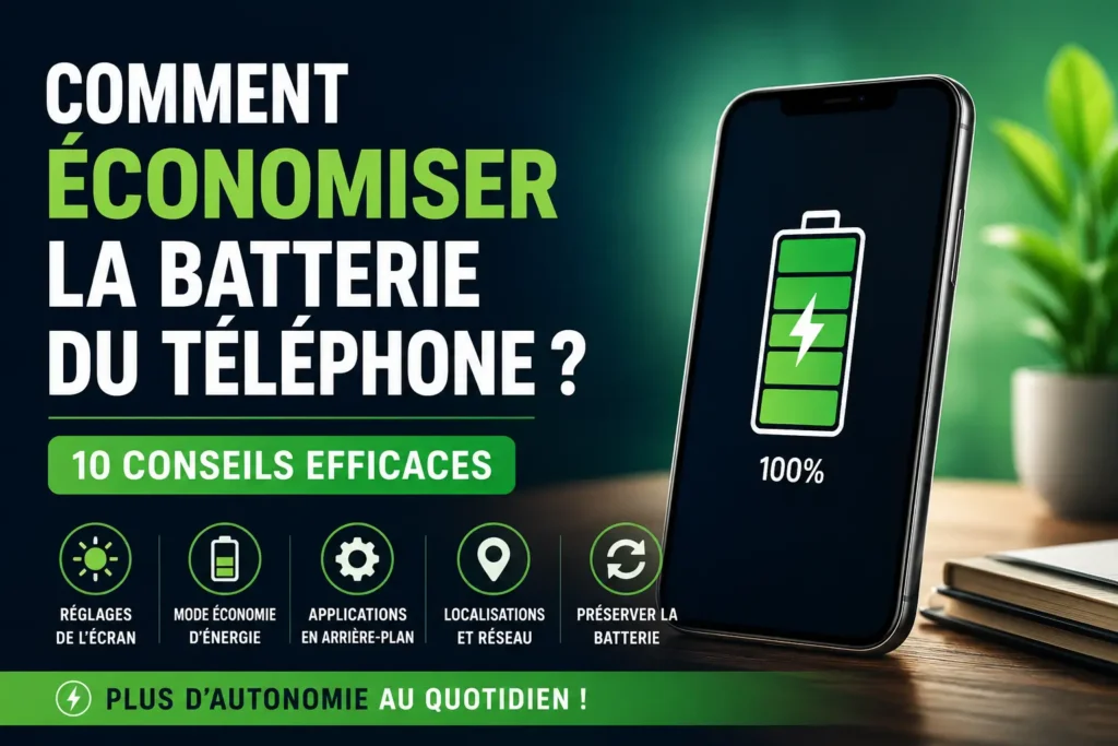 Conseils pour économiser la batterie du téléphone et prolonger son autonomie